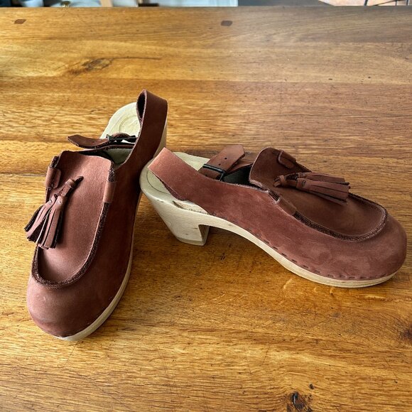 No.6 Store Crowley Tassel Slingback Clog, Cognac, Size 38 - Picture 1 of 5